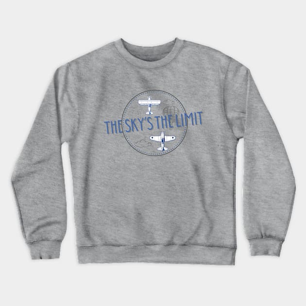 The Sky's The Limit Crewneck Sweatshirt by THINK. DESIGN. REPEAT.